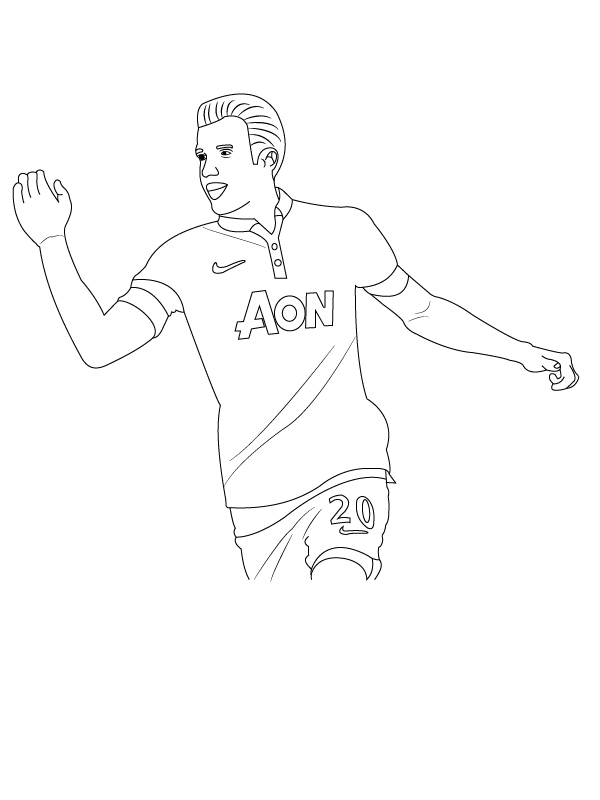 Robin van Persie Coloring Pages Coloring Page