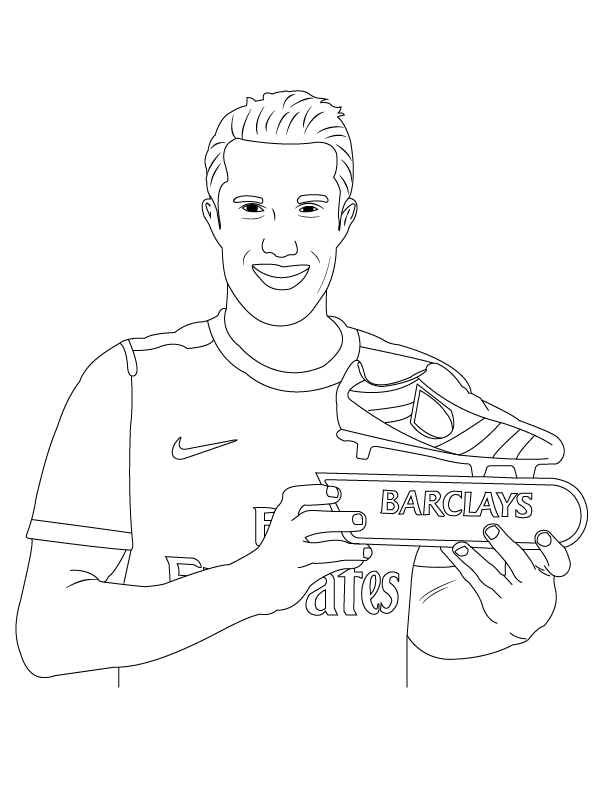 Robin van Persie Coloring Pages Malvorlagen - Kostenlose druckbare ...