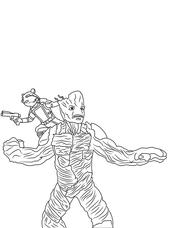 Guardians Of The Galaxy Coloring Page