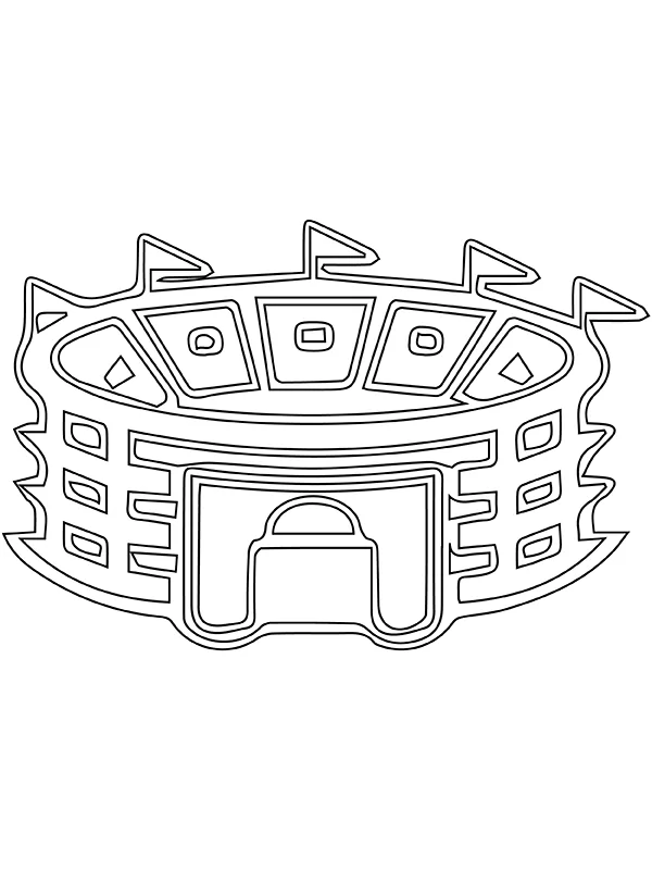 Stadium Image Coloring Page - Free Printable Coloring Pages for Kids