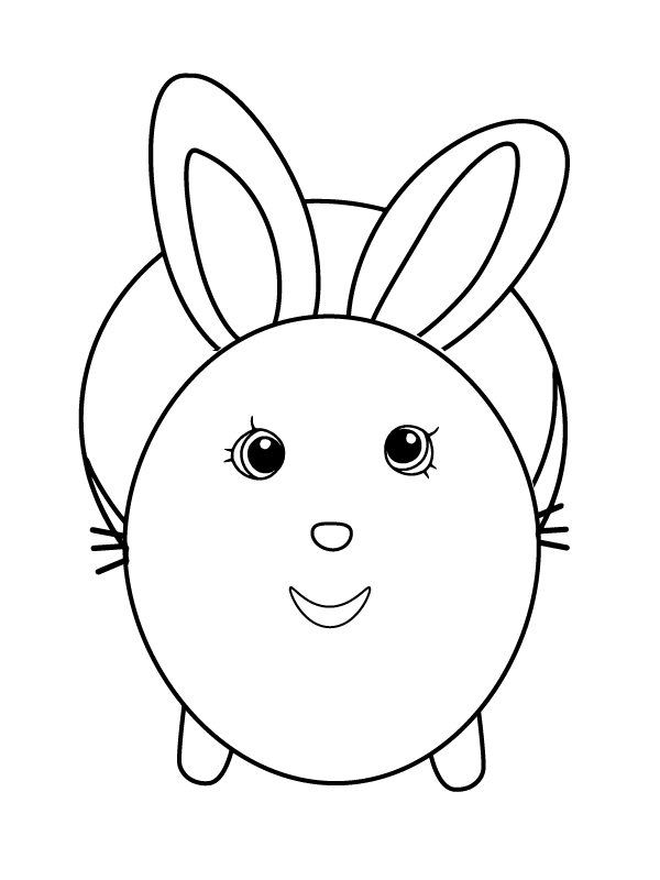 Sunny Bunnies Coloring Page