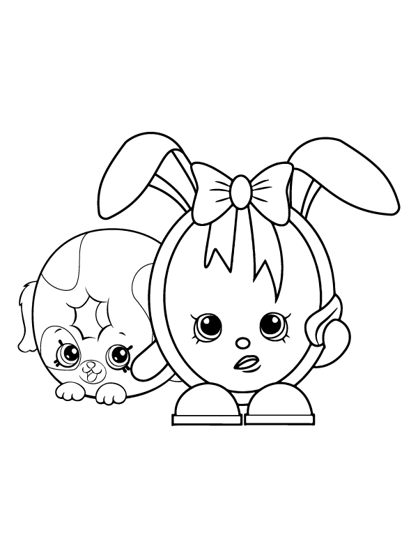 Sunny Bunnies Coloring Page