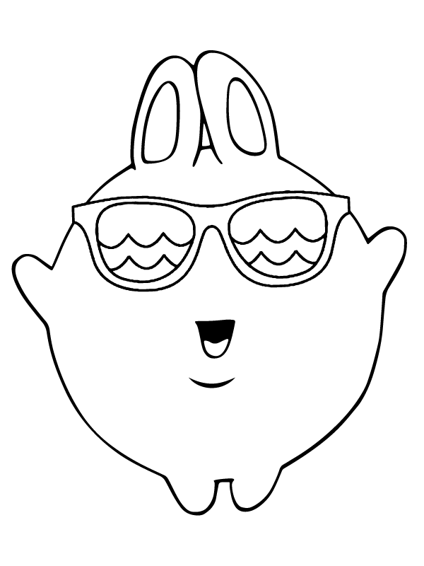 Sunny Bunnies Coloring Page