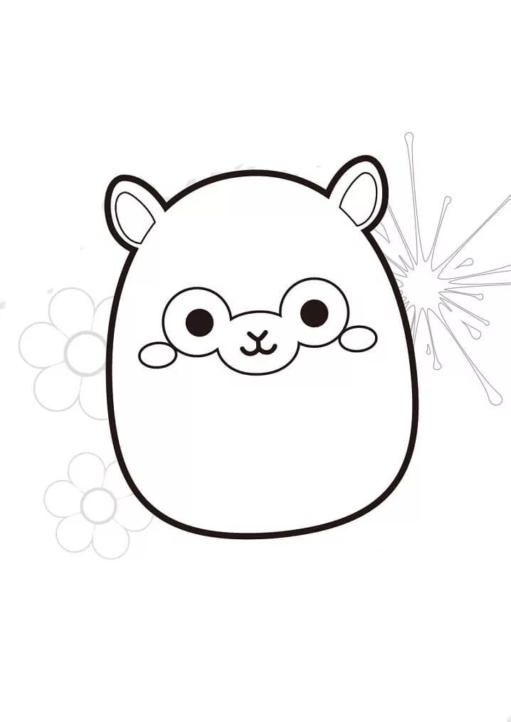 Puff Squishmallows Coloring Page - Free Printable Coloring Pages for Kids