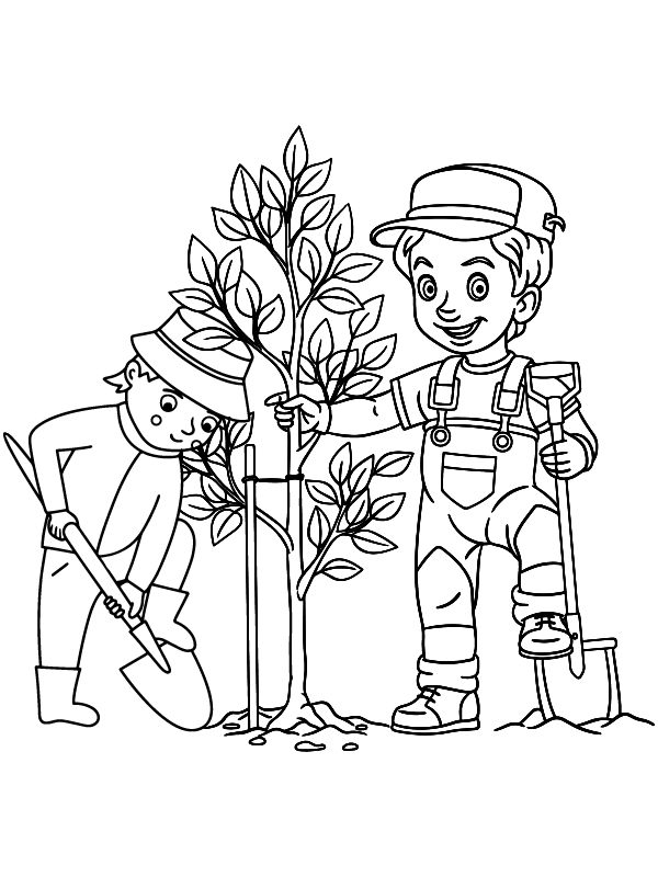 Tu Bishvat Coloring Page