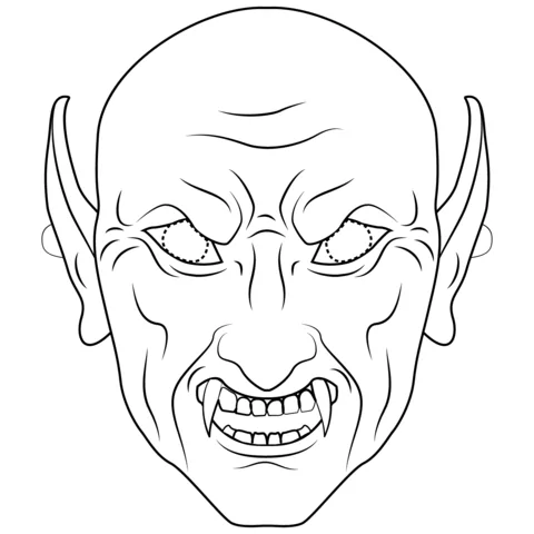 Mask - Coloring Pages