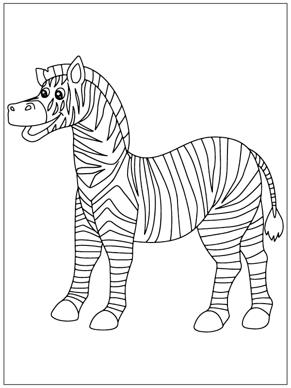 Zebra - Coloring Pages